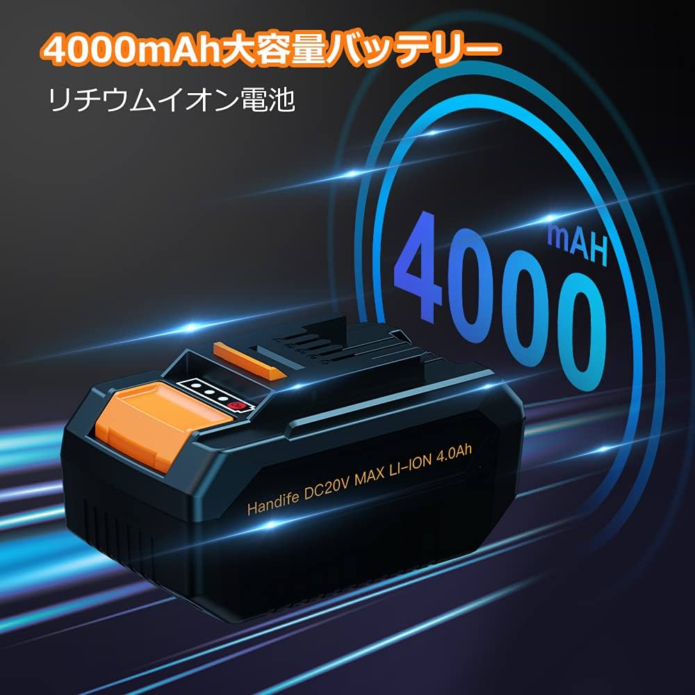 Amazon.co.jp: Handife ブロワー 充電式ブロワ 20V 4.0Ah